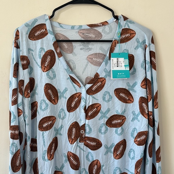 New Posh Peanut Field Day Bamboo Pajama Top Size XL - Picture 4 of 8